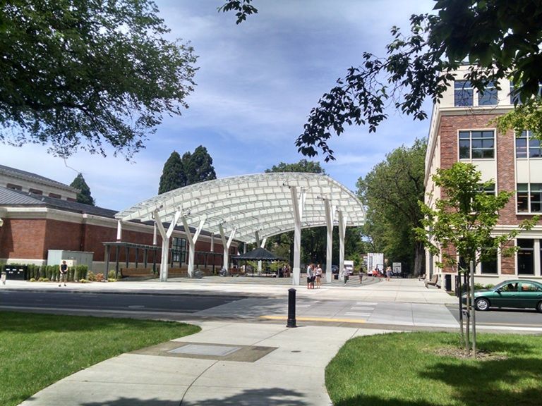 Oregon State University Student Experience Center Canopy Panoramic View 